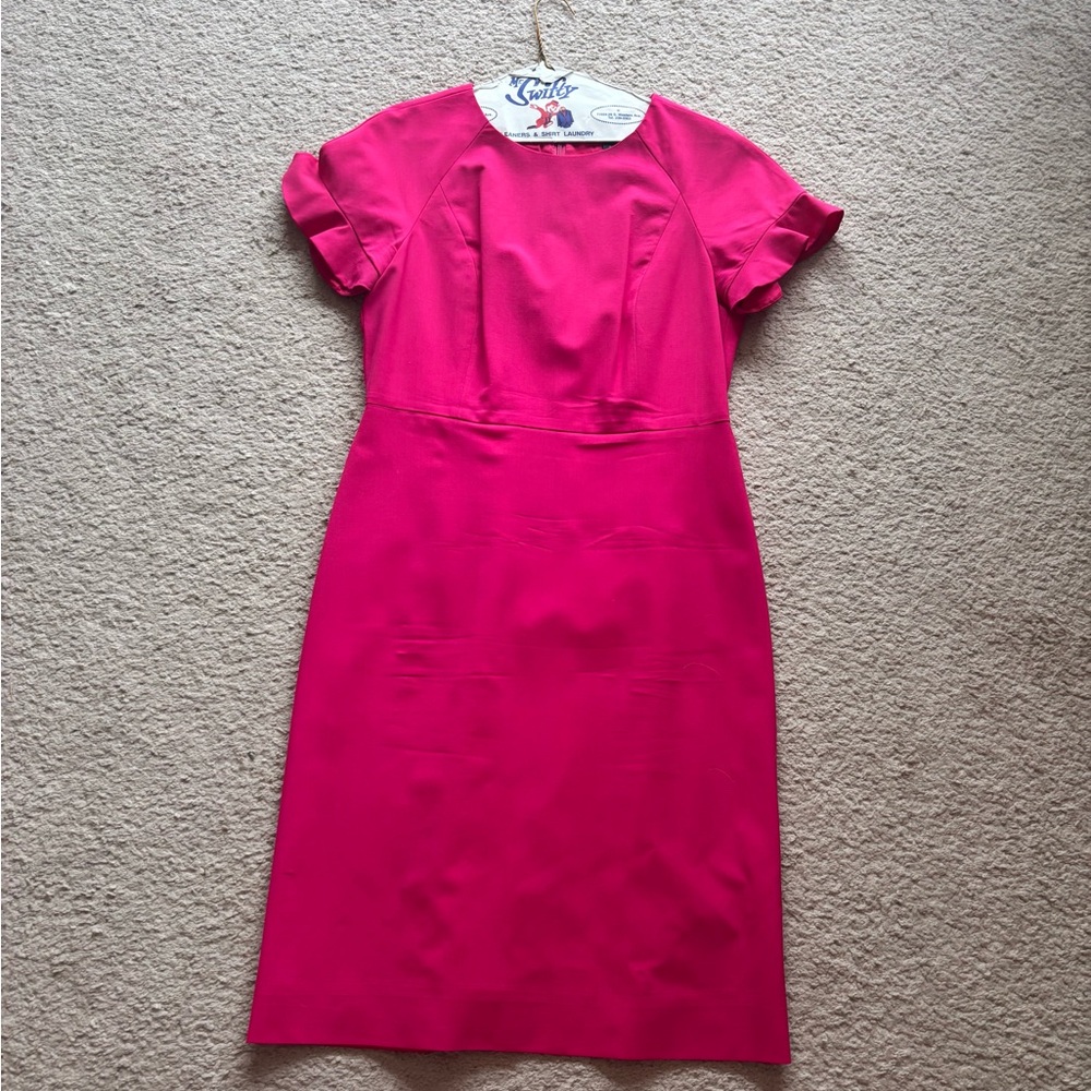 J. Crew Pink Sheath Dress with Peter Pan Collar